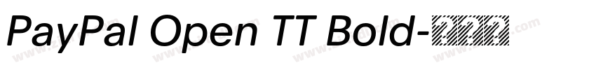 PayPal Open TT Bold字体转换 PayPal Open TT Bold字体转换